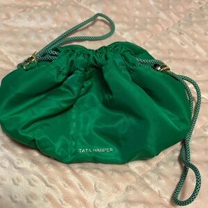Tata Harper Emerald Green Cosmetic Pouch
